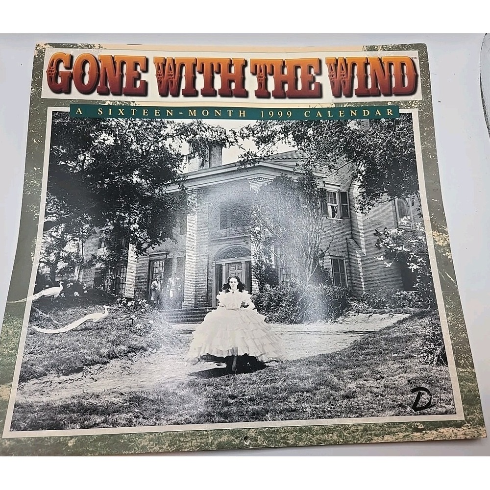 1999 Gone With The Wind 16 Month Wall Calendar Unused Day Dream At A Glance